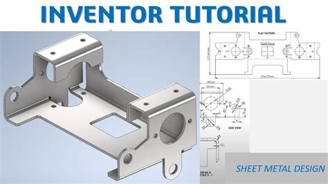 sheet metal inventor tutorial pdf|sheet metal drawing in inventor.